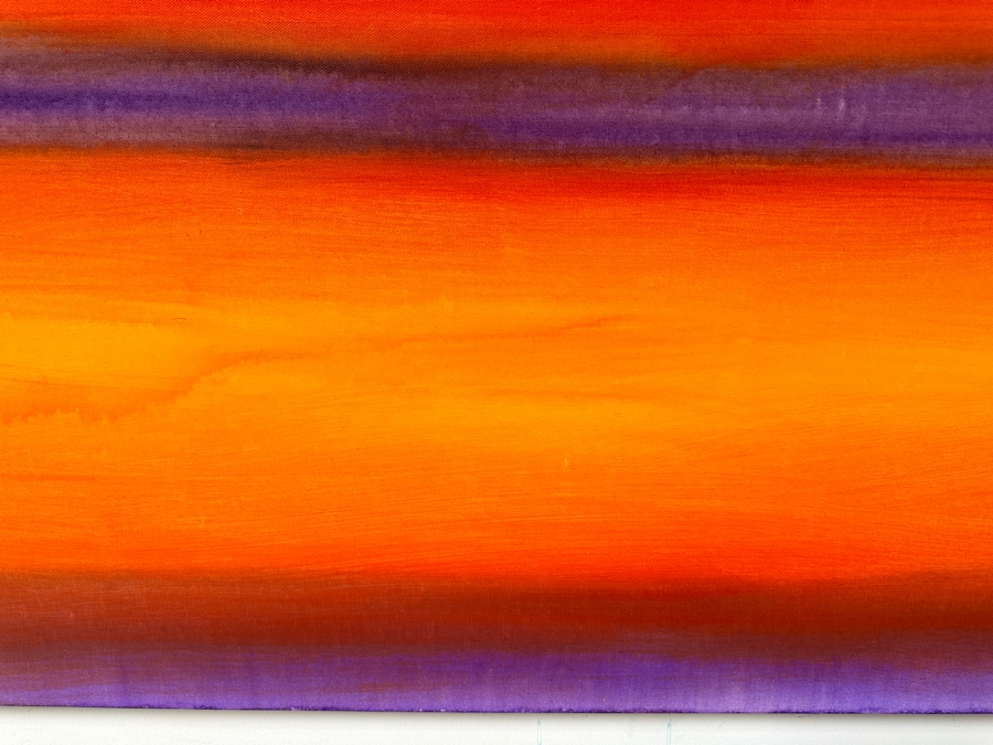 Gerrit Greve (1948-2024, Cardiff by the Sea, CA) Original Acrylic Painting On Canvas Titled 'Abstract Color Field In Manner Of Mark Rothko 606' 2023 Signed Verso 40 X 30 Estimate $1,200 - $1,500 [Photo 5]