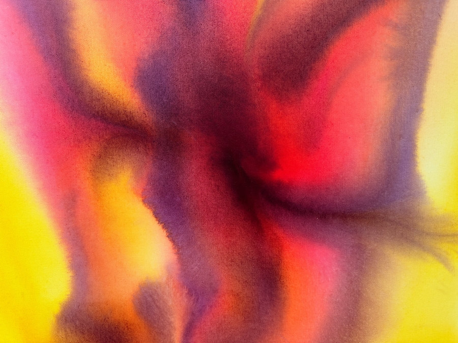 Gerrit Greve (1948-2024, Cardiff by the Sea, CA) Original Acrylic Painting On Canvas Titled 'Abstract Flowers' 2020 Signed Verso 30 X 40 Estimate $1,200 - $1,500 [Photo 2]