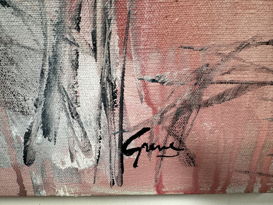 Gerrit Greve (1948-2024, Cardiff by the Sea, CA) Early Original Acrylic Painting On Canvas Titled 'Ghost Nudes' Signed Bottom Right 30 X 40 Estimate $1,200 - $1,500 [Photo 6]