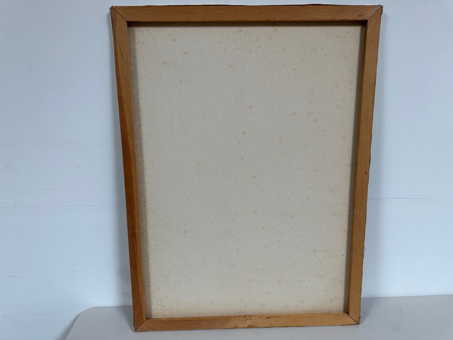 Gerrit Greve (1948-2024, Cardiff by the Sea, CA) Early Original Acrylic Painting On Canvas Titled 'Face Exp.'  Bottom Right 30 X 40 Estimate $1,200 - $1,500 [Photo 10]