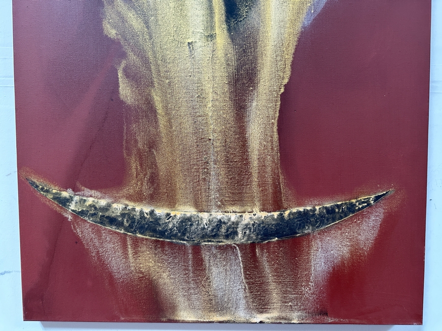 Gerrit Greve (1948-2024, Cardiff by the Sea, CA) Original Acrylic Painting On Canvas Titled 'Spirit Boat Series - Voyage 325' 2023 Signed Verso 30 X 40 Estimate $1,200 - $1,500 [Photo 2]