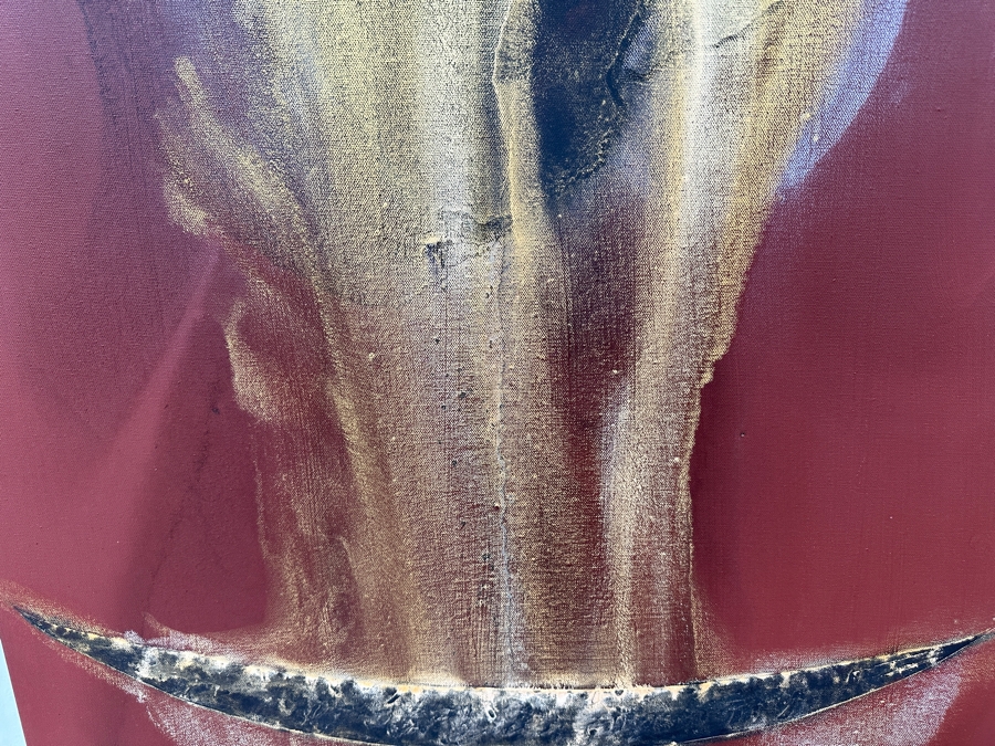 Gerrit Greve (1948-2024, Cardiff by the Sea, CA) Original Acrylic Painting On Canvas Titled 'Spirit Boat Series - Voyage 325' 2023 Signed Verso 30 X 40 Estimate $1,200 - $1,500 [Photo 5]