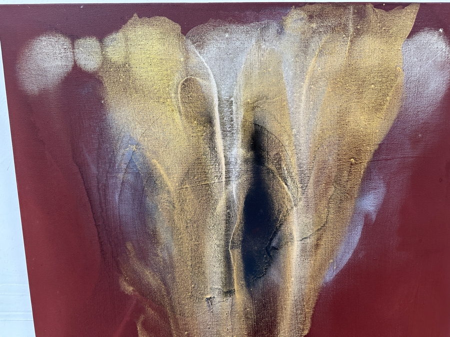 Gerrit Greve (1948-2024, Cardiff by the Sea, CA) Original Acrylic Painting On Canvas Titled 'Spirit Boat Series - Voyage 325' 2023 Signed Verso 30 X 40 Estimate $1,200 - $1,500 [Photo 3]