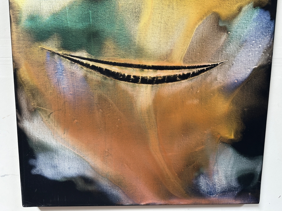 Gerrit Greve (1948-2024, Cardiff by the Sea, CA) Original Acrylic Painting On Canvas Titled 'Spirit Boat Series - Voyage 330' 2023 Signed Verso 30 X 40 Estimate $1,200 - $1,500 [Photo 5]