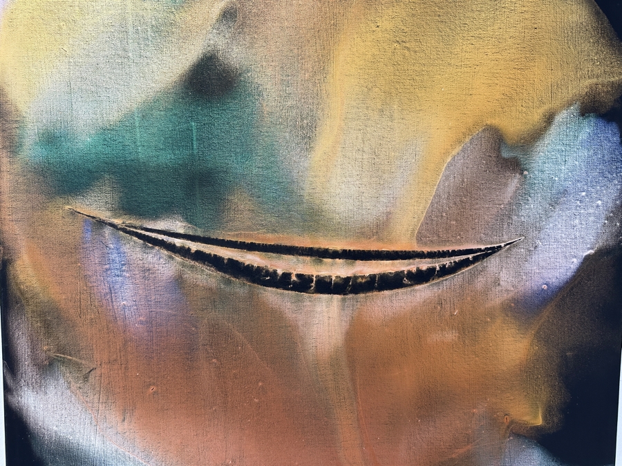 Gerrit Greve (1948-2024, Cardiff by the Sea, CA) Original Acrylic Painting On Canvas Titled 'Spirit Boat Series - Voyage 330' 2023 Signed Verso 30 X 40 Estimate $1,200 - $1,500 [Photo 2]