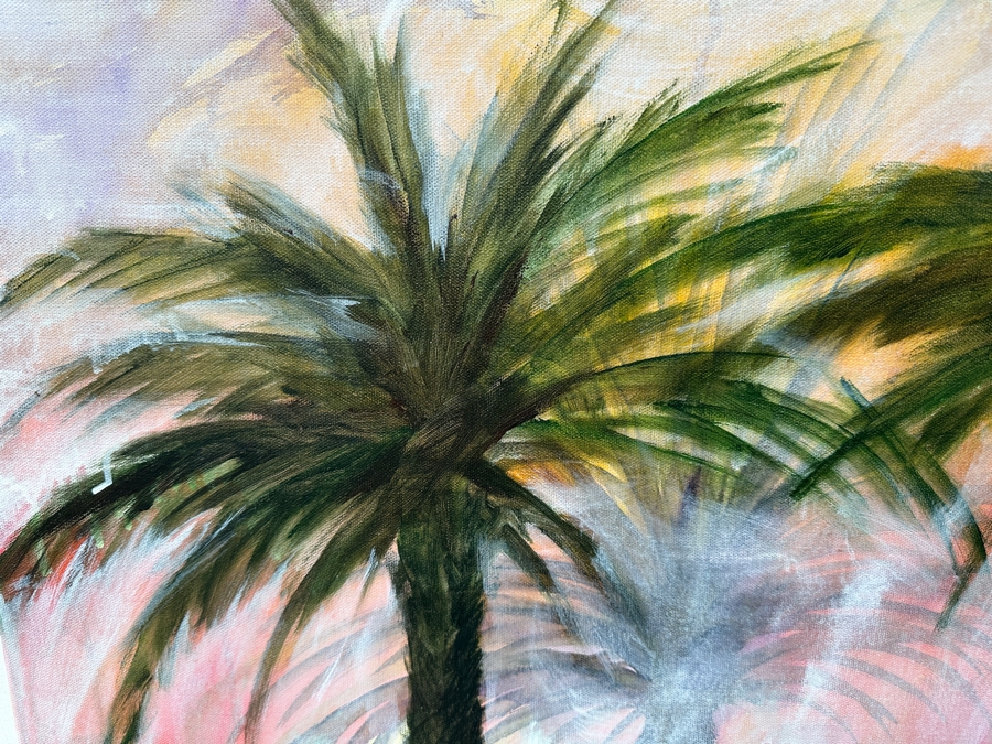 Gerrit Greve (1948-2024, Cardiff by the Sea, CA) Original Acrylic Painting On Canvas Titled 'Mindscape Series' 2021 Signed Verso 40 X 30 Estimate $1,200 - $1,500 [Photo 3]