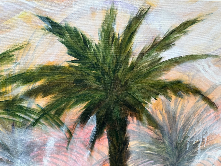 Gerrit Greve (1948-2024, Cardiff by the Sea, CA) Original Acrylic Painting On Canvas Titled 'Mindscape Series' 2021 Signed Verso 40 X 30 Estimate $1,200 - $1,500 [Photo 2]