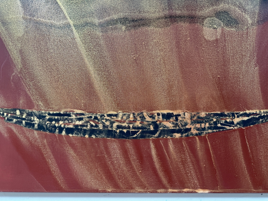 Gerrit Greve (1948-2024, Cardiff by the Sea, CA) Original Acrylic Painting On Canvas Titled 'Spirit Boat Series - Voyage 323' 2023 Signed Verso 40 X 30 Estimate $1,200 - $1,500 [Photo 2]