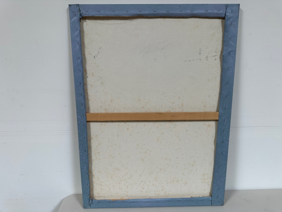 Gerrit Greve (1948-2024, Cardiff by the Sea, CA) Original Mixed Media Silkscreen With Hand Painted Background Painting On Canvas Titled 'Dancing Muses' Signed Bottom Left 30 X 40 Estimate $300 - $600 [Photo 6]