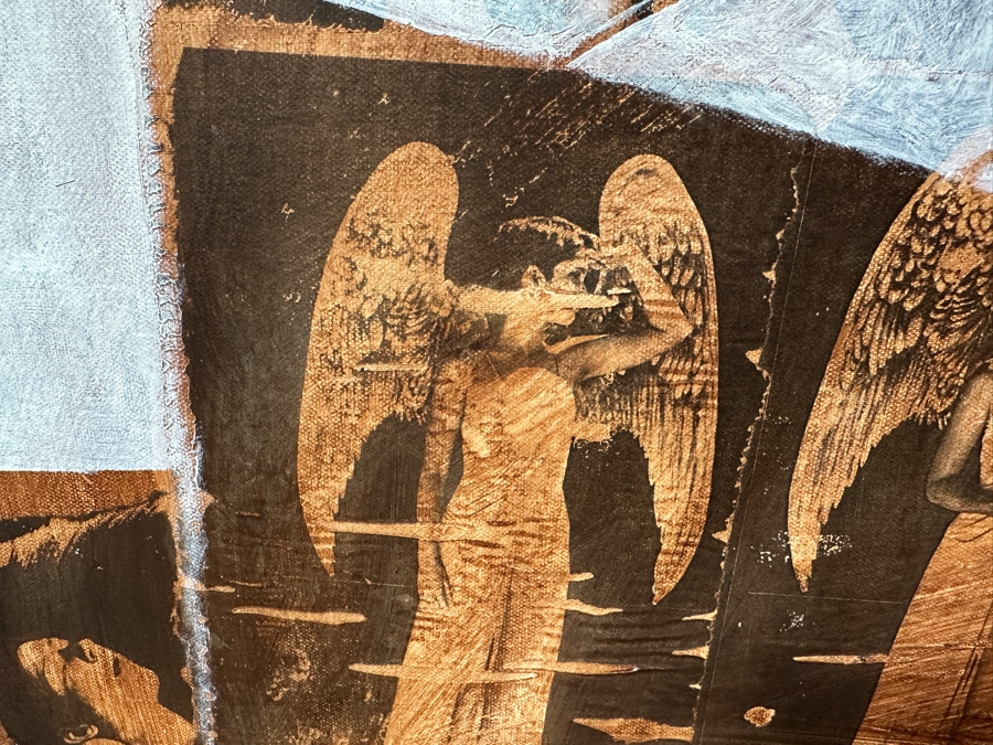 Gerrit Greve (1948-2024, Cardiff by the Sea, CA) Original Mixed Media Acrylic Painting On Canvas Titled 'Box Series - Memory Box' 2022 Signed Verso 40 X 30 Estimate $1,200 - $1,500 [Photo 4]