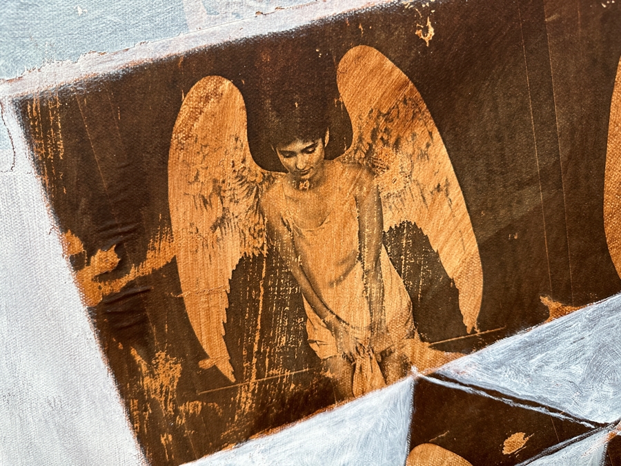 Gerrit Greve (1948-2024, Cardiff by the Sea, CA) Original Mixed Media Acrylic Painting On Canvas Titled 'Box Series - Memory Box' 2022 Signed Verso 40 X 30 Estimate $1,200 - $1,500 [Photo 5]