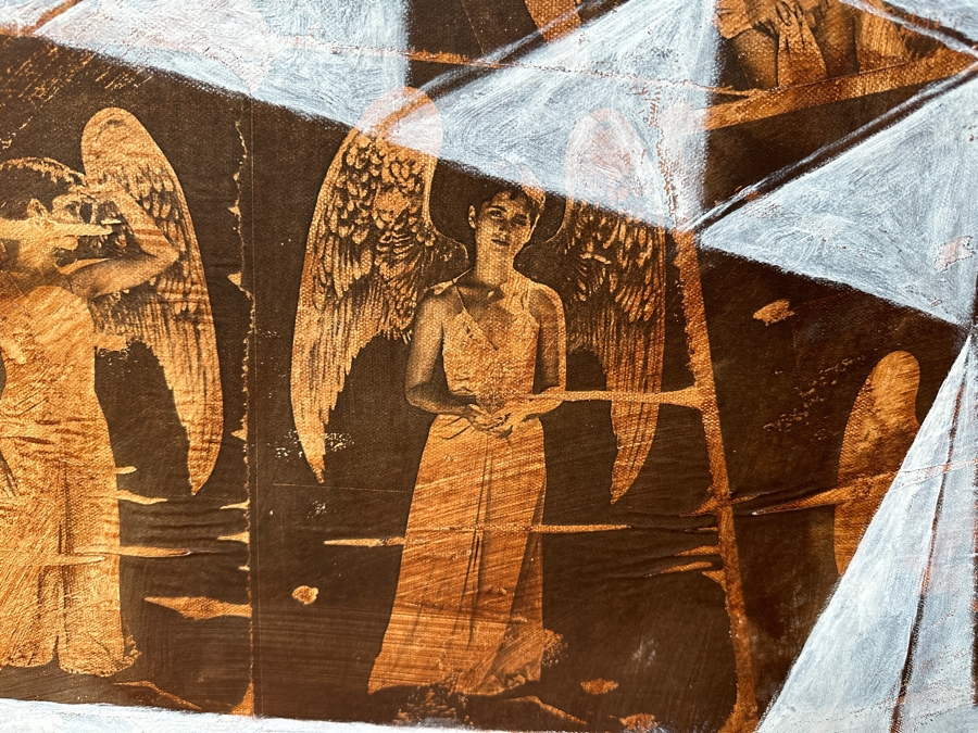 Gerrit Greve (1948-2024, Cardiff by the Sea, CA) Original Mixed Media Acrylic Painting On Canvas Titled 'Box Series - Memory Box' 2022 Signed Verso 40 X 30 Estimate $1,200 - $1,500 [Photo 2]