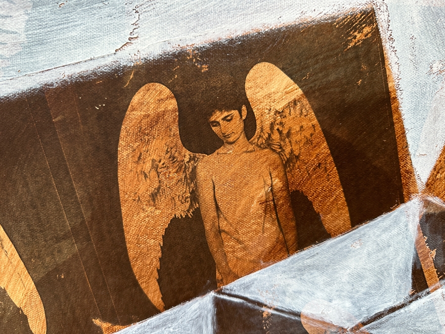 Gerrit Greve (1948-2024, Cardiff by the Sea, CA) Original Mixed Media Acrylic Painting On Canvas Titled 'Box Series - Memory Box' 2022 Signed Verso 40 X 30 Estimate $1,200 - $1,500 [Photo 6]