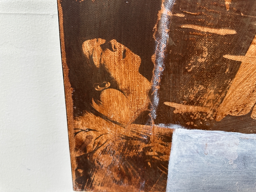 Gerrit Greve (1948-2024, Cardiff by the Sea, CA) Original Mixed Media Acrylic Painting On Canvas Titled 'Box Series - Memory Box' 2022 Signed Verso 40 X 30 Estimate $1,200 - $1,500 [Photo 13]