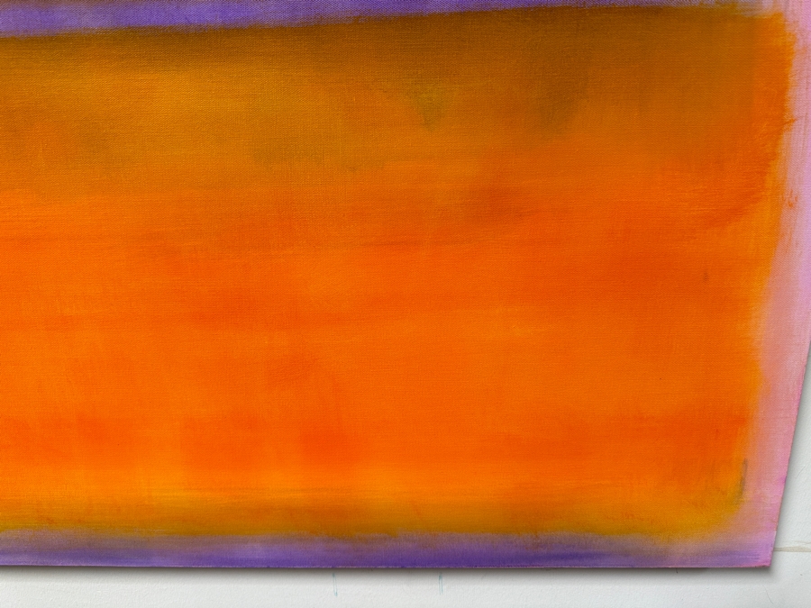Gerrit Greve (1948-2024, Cardiff by the Sea, CA) Original Acrylic Painting On Canvas Titled 'Abstract Color Field In Manner of Mark Rothko 607' 2023 Signed Verso 40 X 30 Estimate $1,200 - $1,500 [Photo 3]