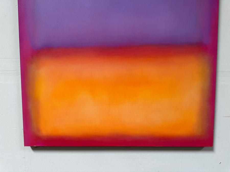 Gerrit Greve (1948-2024, Cardiff by the Sea, CA) Original Acrylic Painting On Canvas Titled 'Abstract Color Field In Manner of Mark Rothko 569' 2020 Signed Verso 36 X 36 Estimate $1,300 - $1,600 [Photo 2]