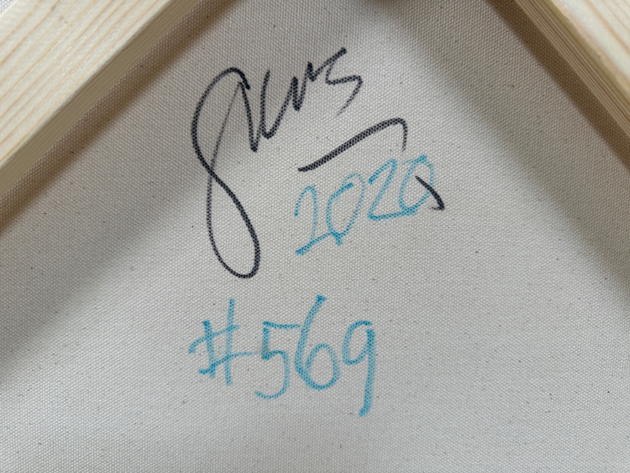 Gerrit Greve (1948-2024, Cardiff by the Sea, CA) Original Acrylic Painting On Canvas Titled 'Abstract Color Field In Manner of Mark Rothko 569' 2020 Signed Verso 36 X 36 Estimate $1,300 - $1,600 [Photo 6]