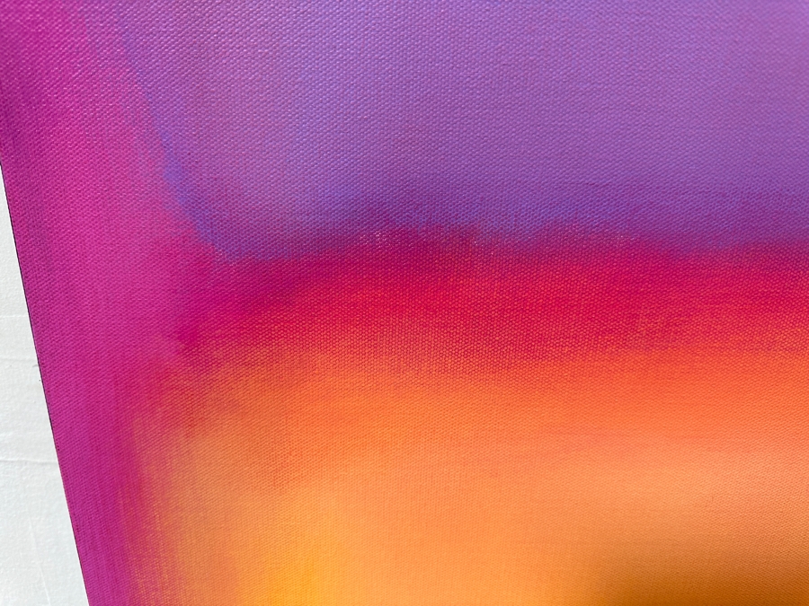 Gerrit Greve (1948-2024, Cardiff by the Sea, CA) Original Acrylic Painting On Canvas Titled 'Abstract Color Field In Manner of Mark Rothko 569' 2020 Signed Verso 36 X 36 Estimate $1,300 - $1,600 [Photo 4]