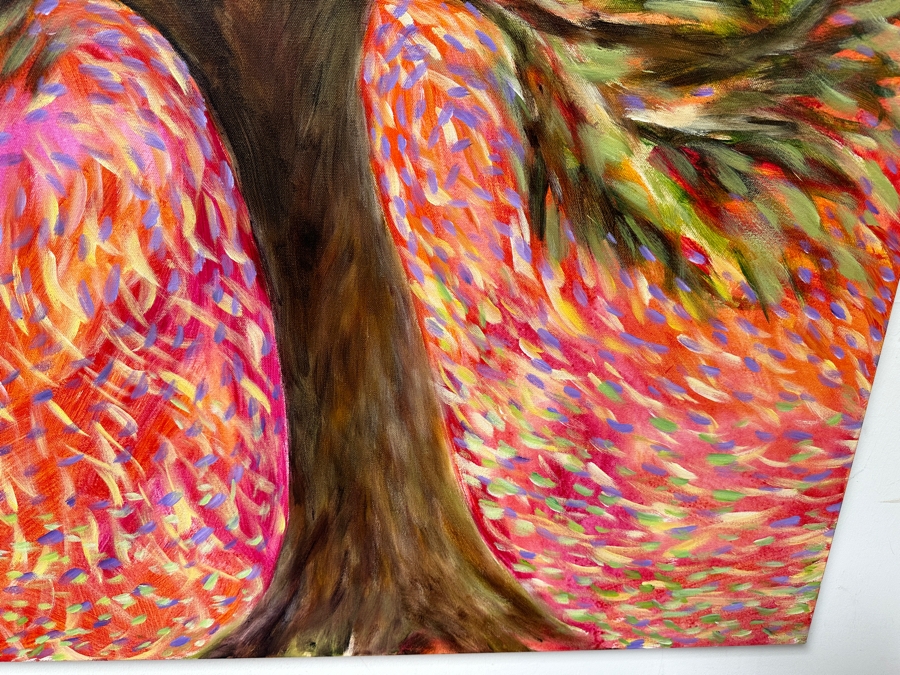 Gerrit Greve (1948-2024, Cardiff by the Sea, CA) Original Acrylic Painting On Canvas Titled 'Mindscape 149' 2021 Signed Verso 36 X 36 Estimate $1,300 - $1,600 [Photo 5]