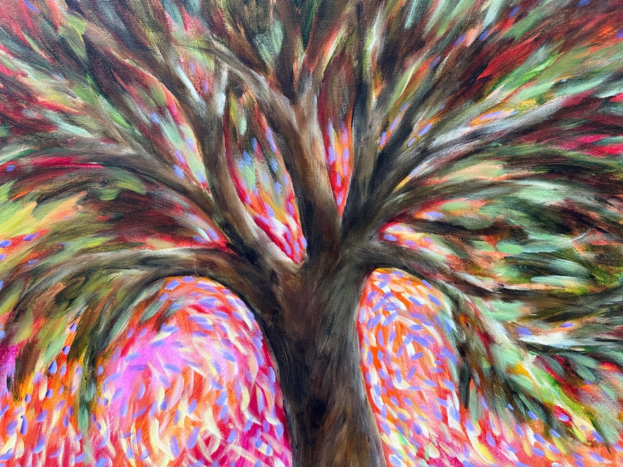 Gerrit Greve (1948-2024, Cardiff by the Sea, CA) Original Acrylic Painting On Canvas Titled 'Mindscape 149' 2021 Signed Verso 36 X 36 Estimate $1,300 - $1,600 [Photo 2]