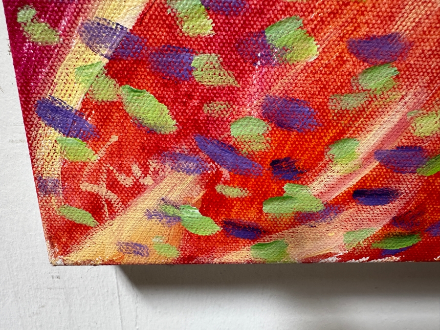 Gerrit Greve (1948-2024, Cardiff by the Sea, CA) Original Acrylic Painting On Canvas Titled 'Mindscape 149' 2021 Signed Verso 36 X 36 Estimate $1,300 - $1,600 [Photo 8]