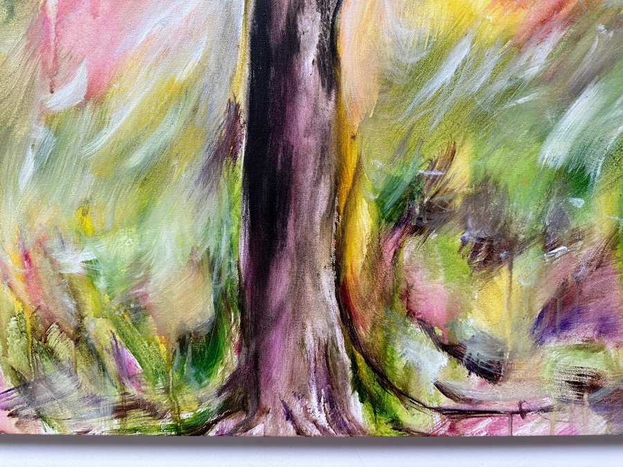 Gerrit Greve (1948-2024, Cardiff by the Sea, CA) Original Acrylic Painting On Canvas Titled 'Mindscape 147' 2021 Signed Bottom Right and Verso 36 X 36 Estimate $1,300 - $1,600 [Photo 2]