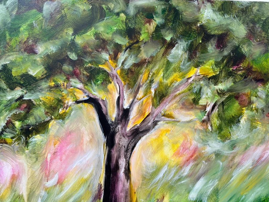 Gerrit Greve (1948-2024, Cardiff by the Sea, CA) Original Acrylic Painting On Canvas Titled 'Mindscape 147' 2021 Signed Bottom Right and Verso 36 X 36 Estimate $1,300 - $1,600 [Photo 3]