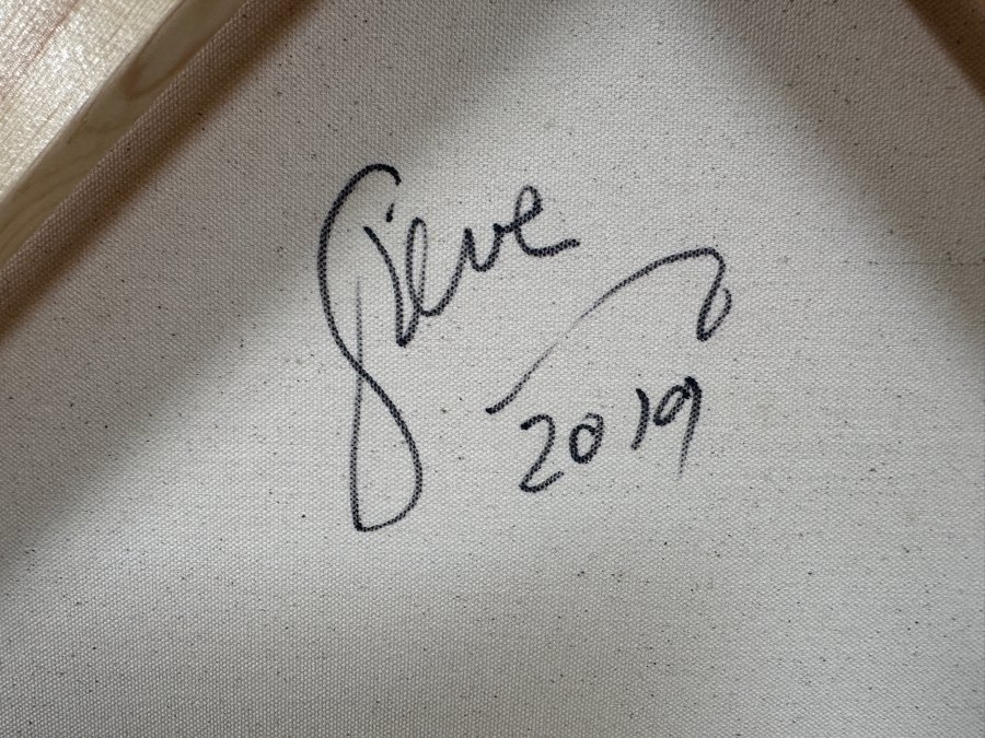 Gerrit Greve (1948-2024, Cardiff by the Sea, CA) Original Acrylic Painting On Canvas Titled 'Abstract Color Field In Manner of Mark Rothko 548' 2019 Signed Verso 36 X 36 Estimate $1,300 - $1,600 [Photo 6]
