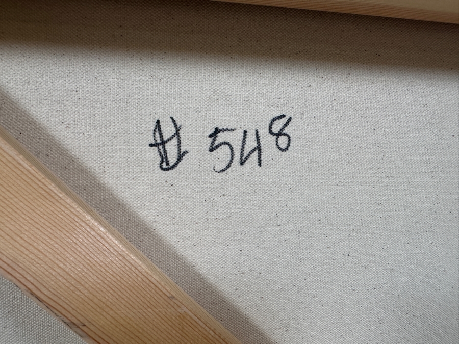 Gerrit Greve (1948-2024, Cardiff by the Sea, CA) Original Acrylic Painting On Canvas Titled 'Abstract Color Field In Manner of Mark Rothko 548' 2019 Signed Verso 36 X 36 Estimate $1,300 - $1,600 [Photo 7]