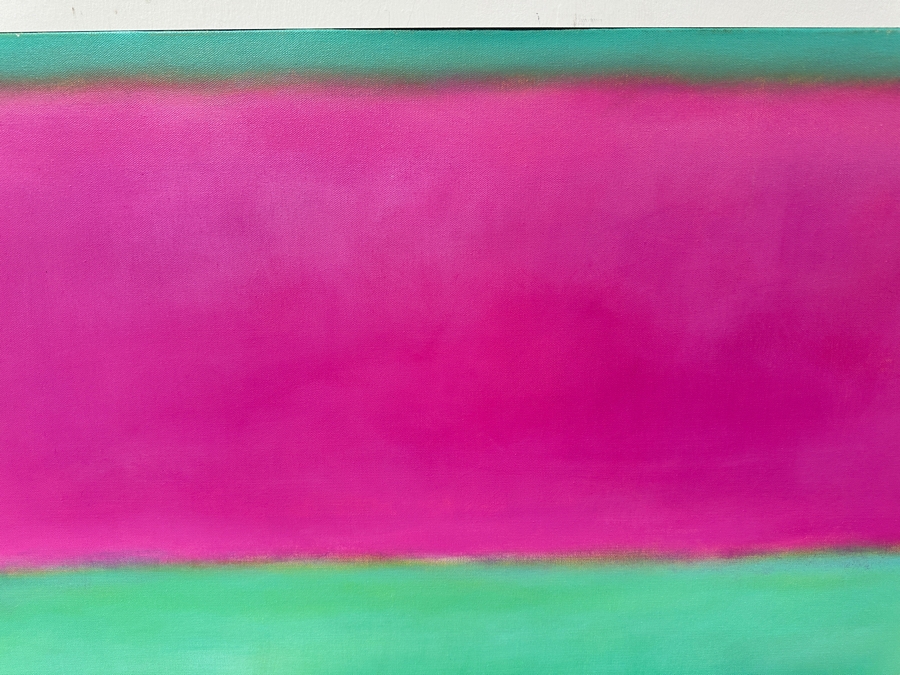Gerrit Greve (1948-2024, Cardiff by the Sea, CA) Original Acrylic Painting On Canvas Titled 'Abstract Color Field In Manner of Mark Rothko 548' 2019 Signed Verso 36 X 36 Estimate $1,300 - $1,600 [Photo 3]