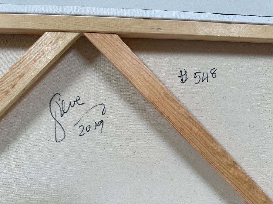 Gerrit Greve (1948-2024, Cardiff by the Sea, CA) Original Acrylic Painting On Canvas Titled 'Abstract Color Field In Manner of Mark Rothko 548' 2019 Signed Verso 36 X 36 Estimate $1,300 - $1,600 [Photo 5]