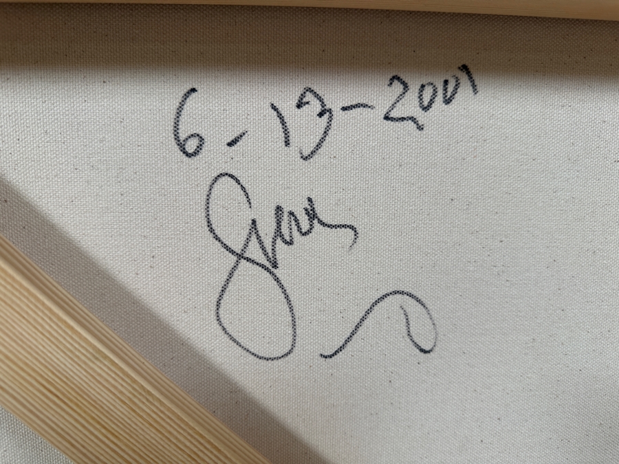 Gerrit Greve (1948-2024, Cardiff by the Sea, CA) Original Acrylic Painting On Canvas Titled 'Tree Series - Solo Tree' 2001 Signed Verso 36 X 36 Estimate $1,300 - $1,600 [Photo 5]