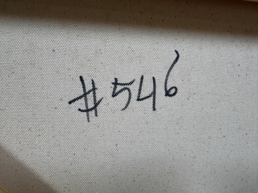 Gerrit Greve (1948-2024, Cardiff by the Sea, CA) Original Acrylic Painting On Canvas Titled 'Abstract Color Field In Manner of Mark Rothko 546' 2019 Signed Verso 36 X 36 Estimate $1,300 - $1,600 [Photo 6]