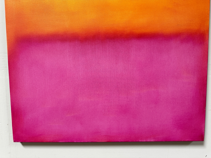 Gerrit Greve (1948-2024, Cardiff by the Sea, CA) Original Acrylic Painting On Canvas Titled 'Abstract Color Field In Manner of Mark Rothko 573'  Signed Verso 36 X 36 Estimate $1,300 - $1,600 [Photo 3]
