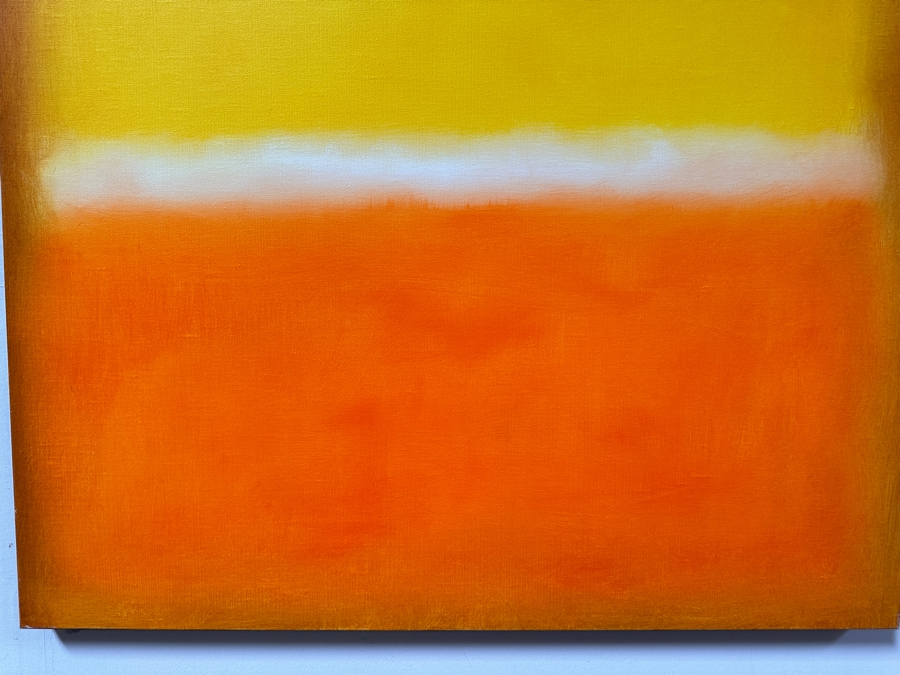 Gerrit Greve (1948-2024, Cardiff by the Sea, CA) Original Acrylic Painting On Canvas Titled 'Abstract Color Field In Manner of Mark Rothko 545' 2019 Signed Verso 36 X 36 Estimate $1,300 - $1,600 [Photo 2]