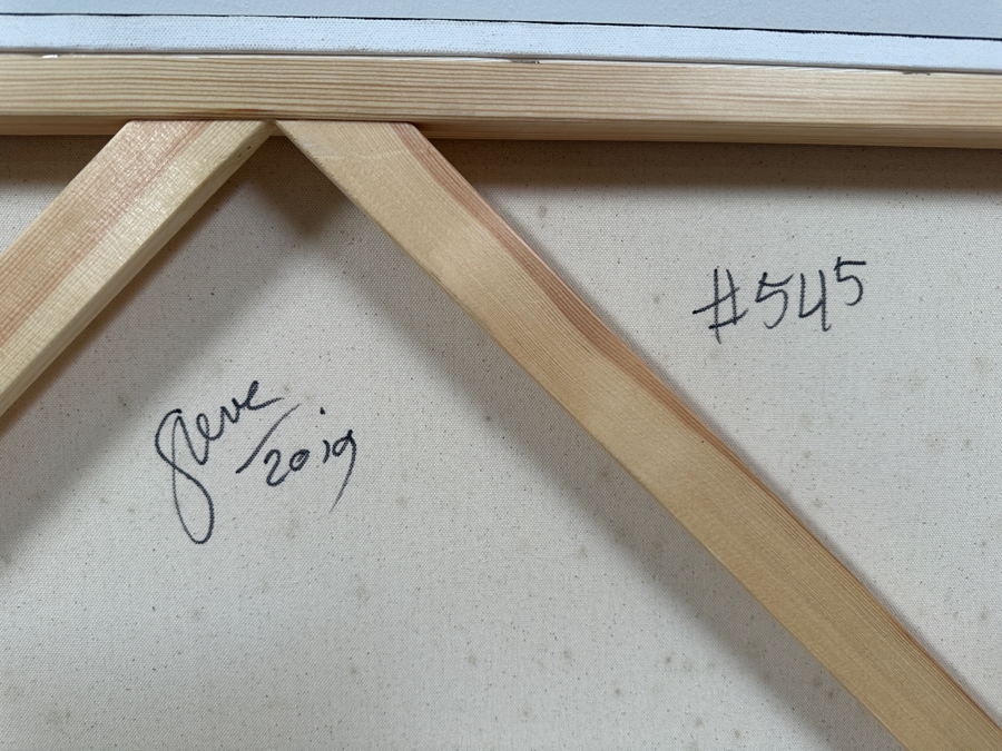 Gerrit Greve (1948-2024, Cardiff by the Sea, CA) Original Acrylic Painting On Canvas Titled 'Abstract Color Field In Manner of Mark Rothko 545' 2019 Signed Verso 36 X 36 Estimate $1,300 - $1,600 [Photo 5]