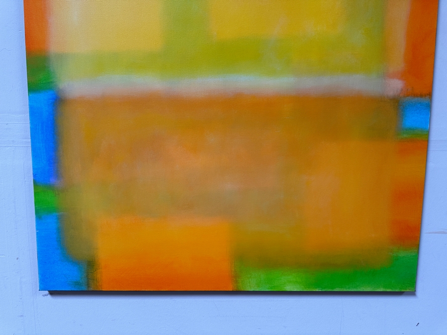 Gerrit Greve (1948-2024, Cardiff by the Sea, CA) Original Acrylic Painting On Canvas Titled 'Modernist Abstract - Structure 24' 2022 Signed Verso 36 X 36 Estimate $1,300 - $1,600 [Photo 2]