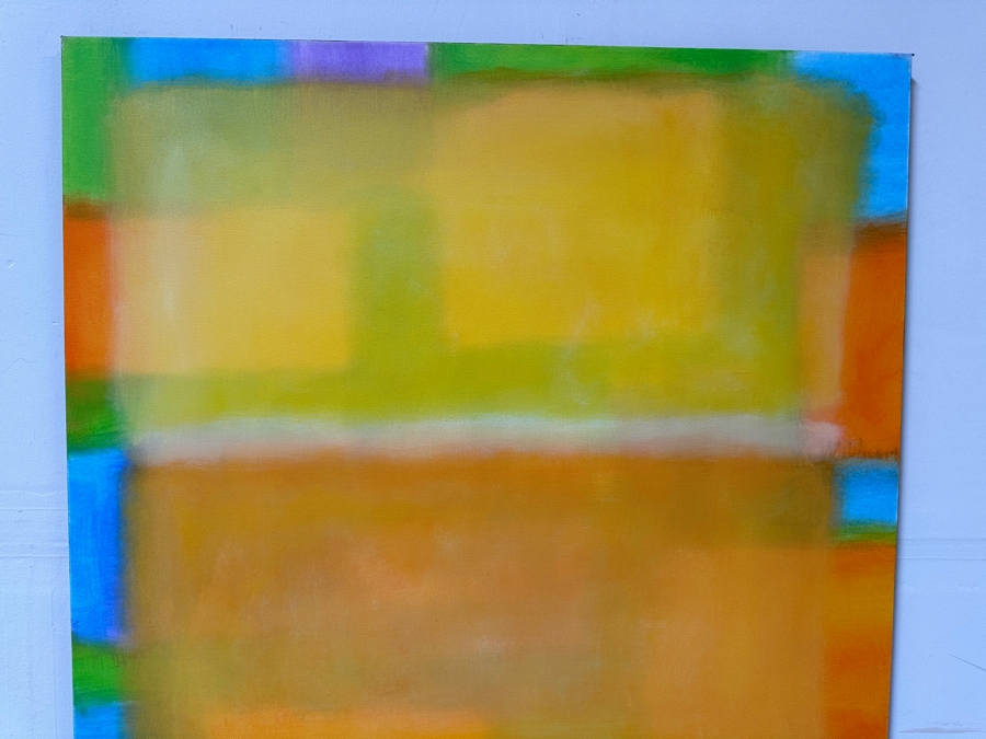 Gerrit Greve (1948-2024, Cardiff by the Sea, CA) Original Acrylic Painting On Canvas Titled 'Modernist Abstract - Structure 24' 2022 Signed Verso 36 X 36 Estimate $1,300 - $1,600 [Photo 3]