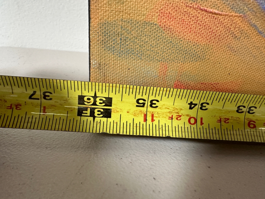 Gerrit Greve (1948-2024, Cardiff by the Sea, CA) Original Acrylic Painting On Canvas Titled 'Triple Ripples' 1998 Signed Verso 36 X 48 Estimate $1,700 - $2,200 [Photo 11]