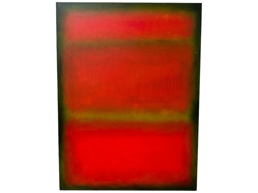 TBDGerrit Greve (1948-2024, Cardiff by the Sea, CA) Original Acrylic Painting On Canvas Titled 'Abstract Color Field In Manner of Mark Rothko 364' 2006 Signed Verso 36 X 48 Estimate $1,700 - $2,200