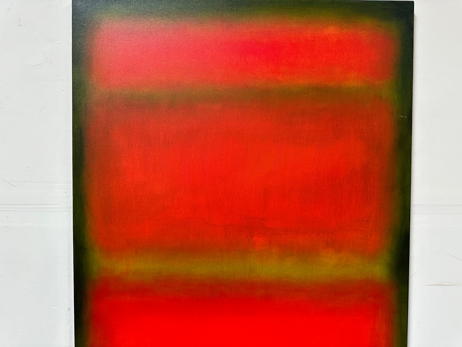 TBDGerrit Greve (1948-2024, Cardiff by the Sea, CA) Original Acrylic Painting On Canvas Titled 'Abstract Color Field In Manner of Mark Rothko 364' 2006 Signed Verso 36 X 48 Estimate $1,700 - $2,200 [Photo 3]