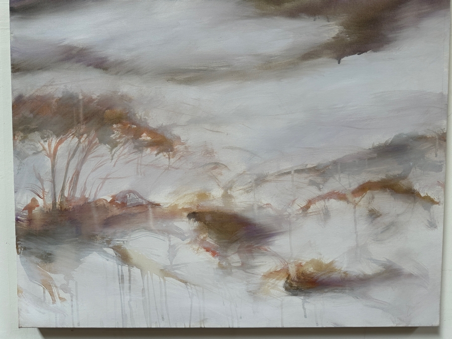 Gerrit Greve (1948-2024, Cardiff by the Sea, CA) Original Acrylic Painting On Canvas Titled 'Mindscape 019' 2004 Signed Verso 36 X 48 Estimate $1,700 - $2,200 [Photo 2]