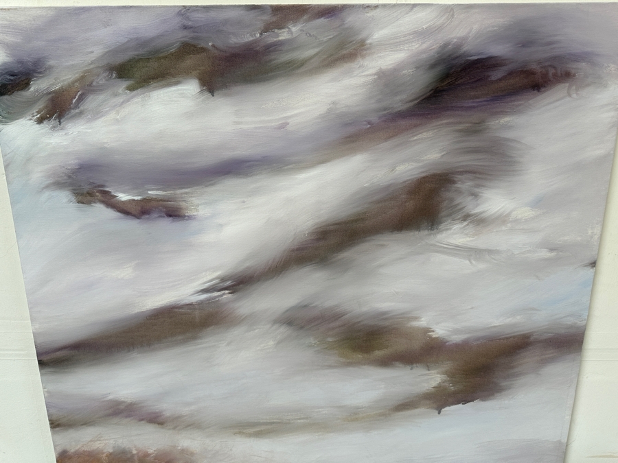 Gerrit Greve (1948-2024, Cardiff by the Sea, CA) Original Acrylic Painting On Canvas Titled 'Mindscape 019' 2004 Signed Verso 36 X 48 Estimate $1,700 - $2,200 [Photo 4]