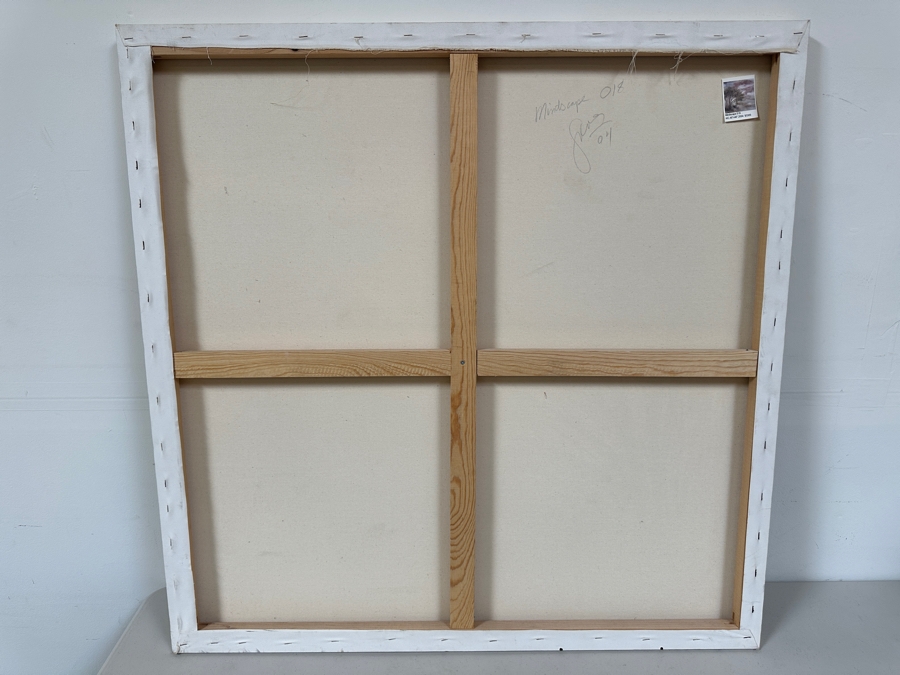 Gerrit Greve (1948-2024, Cardiff by the Sea, CA) Original Acrylic Painting On Canvas Titled 'Mindscape 018' 2004 Signed Verso 40 X 40 Estimate $1,600 - $2,000 [Photo 7]