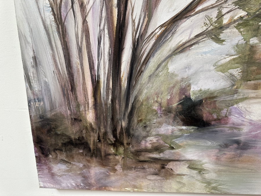 Gerrit Greve (1948-2024, Cardiff by the Sea, CA) Original Acrylic Painting On Canvas Titled 'Mindscape 018' 2004 Signed Verso 40 X 40 Estimate $1,600 - $2,000 [Photo 3]