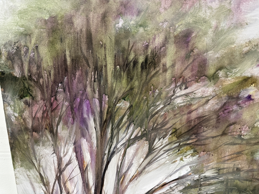 Gerrit Greve (1948-2024, Cardiff by the Sea, CA) Original Acrylic Painting On Canvas Titled 'Mindscape 018' 2004 Signed Verso 40 X 40 Estimate $1,600 - $2,000 [Photo 4]