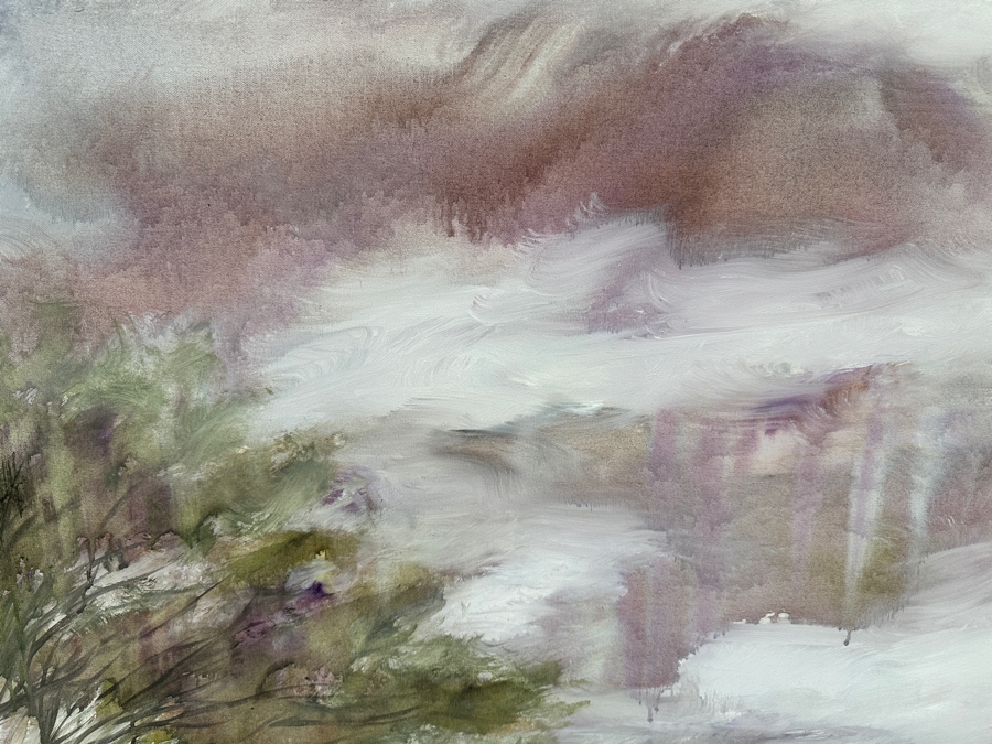 Gerrit Greve (1948-2024, Cardiff by the Sea, CA) Original Acrylic Painting On Canvas Titled 'Mindscape 018' 2004 Signed Verso 40 X 40 Estimate $1,600 - $2,000 [Photo 5]