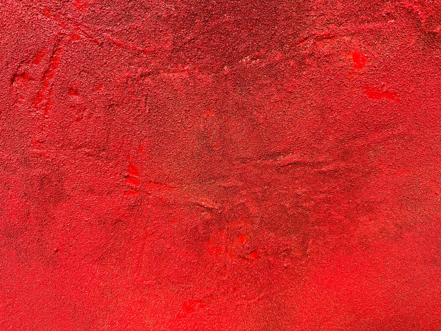 Gerrit Greve (1948-2024, Cardiff by the Sea, CA) Original Acrylic Painting On Canvas Titled 'Red Cross Deus' 1992 Signed Verso 40 X 40 Estimate $1,600 - $2,000 [Photo 2]