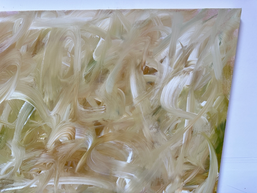 Gerrit Greve (1948-2024, Cardiff by the Sea, CA) Original Acrylic Painting On Canvas Titled 'Abstract Series' 2004 Signed Verso 40 X 40 Estimate $1,600 - $2,000 [Photo 3]