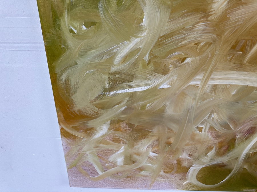 Gerrit Greve (1948-2024, Cardiff by the Sea, CA) Original Acrylic Painting On Canvas Titled 'Abstract Series' 2004 Signed Verso 40 X 40 Estimate $1,600 - $2,000 [Photo 5]